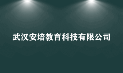 武漢安培教育科技 用科技賦能教育，創新引領未來